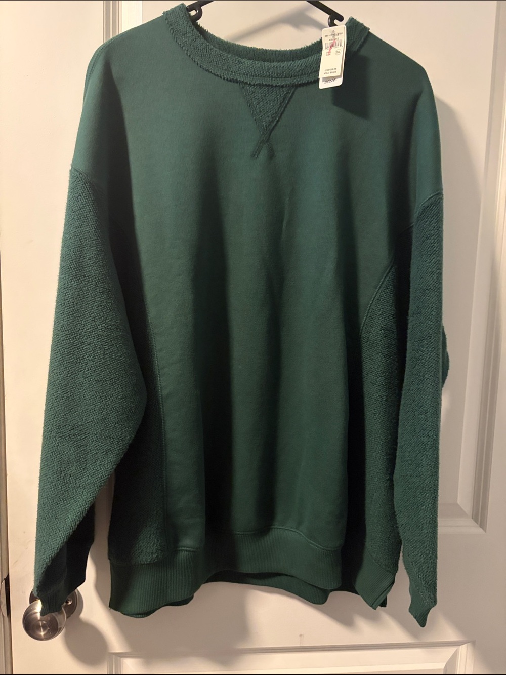 aerie Dark Green Crewneck Sweater